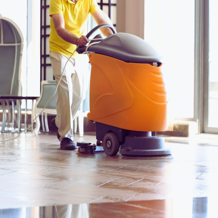 Commercial cleaning services for industrial warehouses