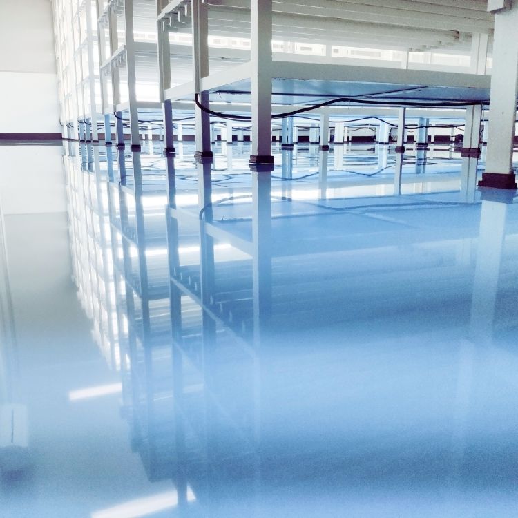 Industrial floor cleaning by Noble Janitorial